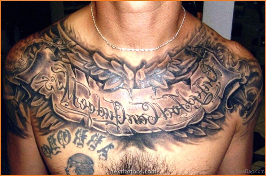Black Male Chest Tattoos - 399 Meaningful Black Guys Chest Tattoos