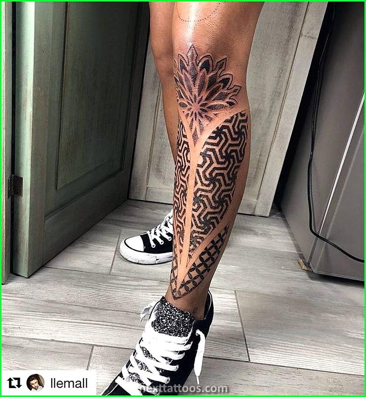 Male Shin Tattoos - Shin Tattoo Ideas For Men