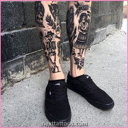 Male Shin Tattoos - Shin Tattoo Ideas For Men