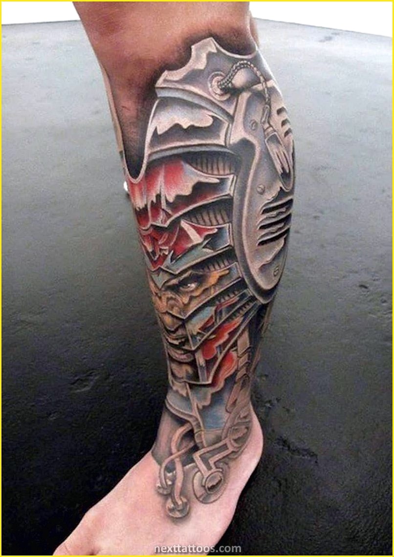 Male Shin Tattoos - Shin Tattoo Ideas For Men