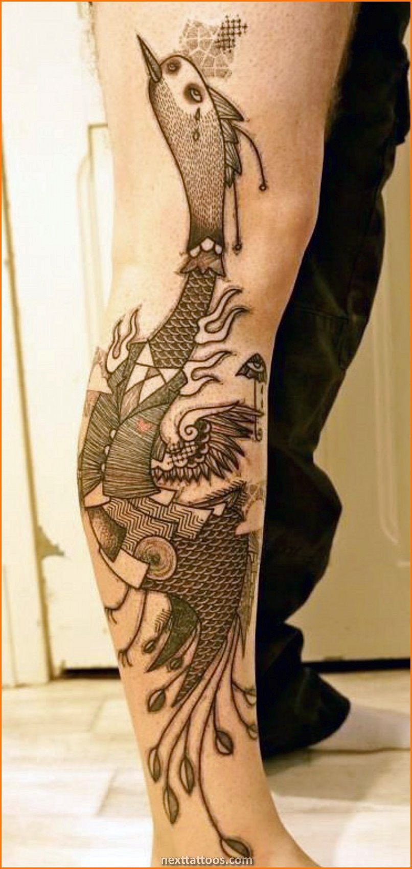 Male Shin Tattoos - Shin Tattoo Ideas For Men