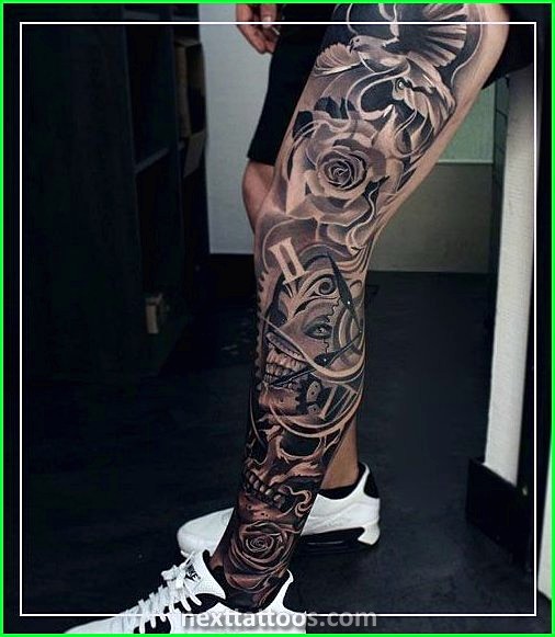 Male Shin Tattoos - Shin Tattoo Ideas For Men