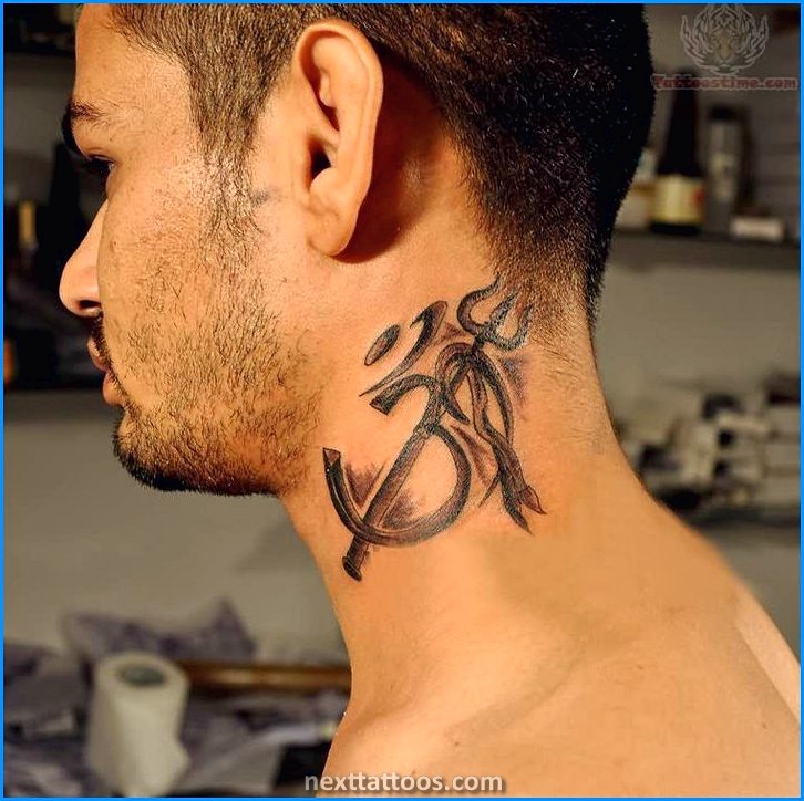 Small Mens Small Neck Tattoo Ideas