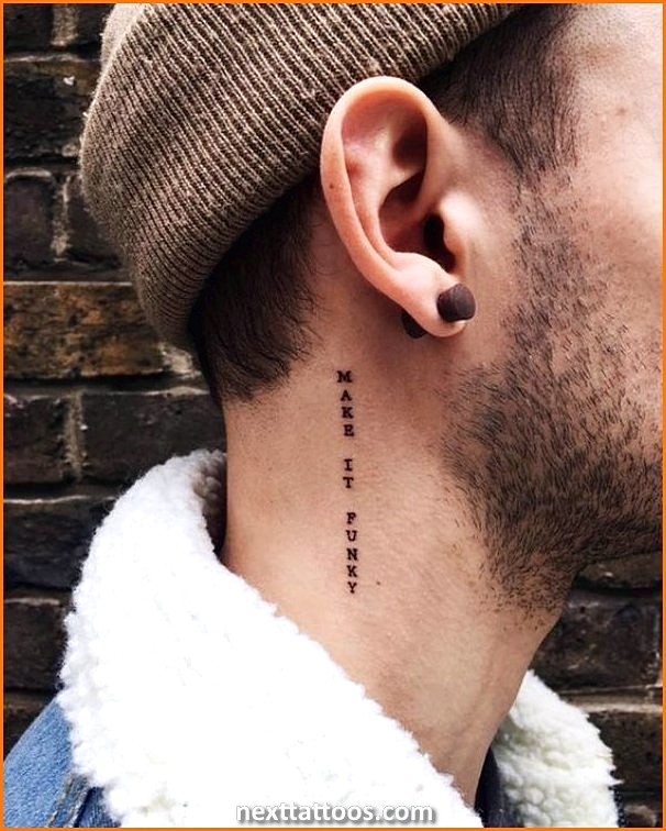 Small Mens Small Neck Tattoo Ideas