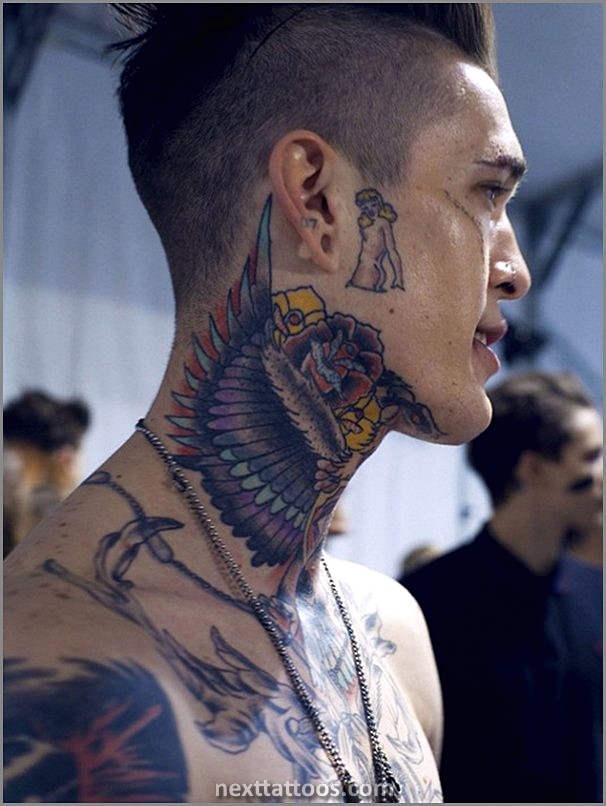 Small Mens Small Neck Tattoo Ideas