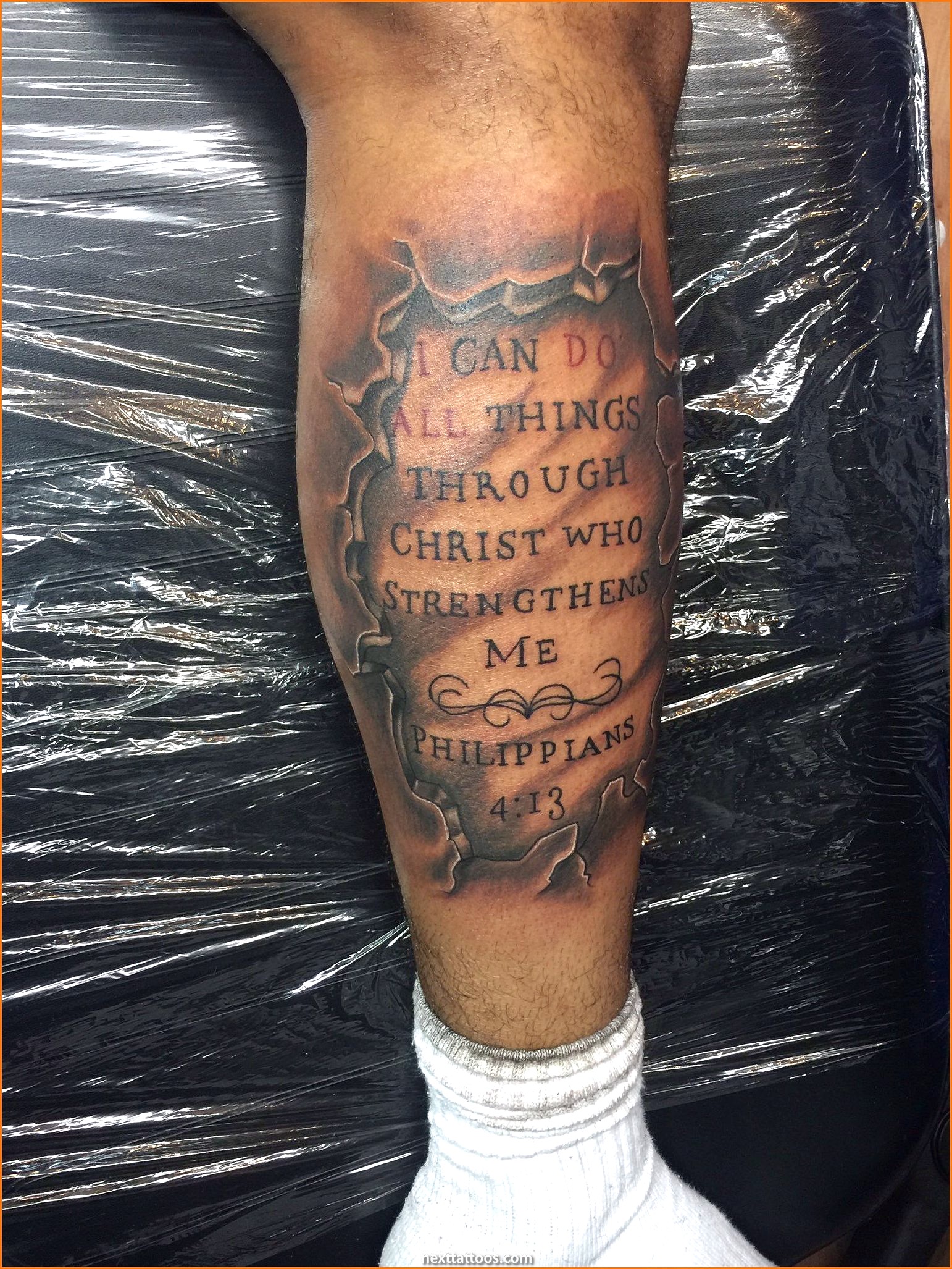 Male Forearm Quote Tattoos and Male Chest Quote Tattoos