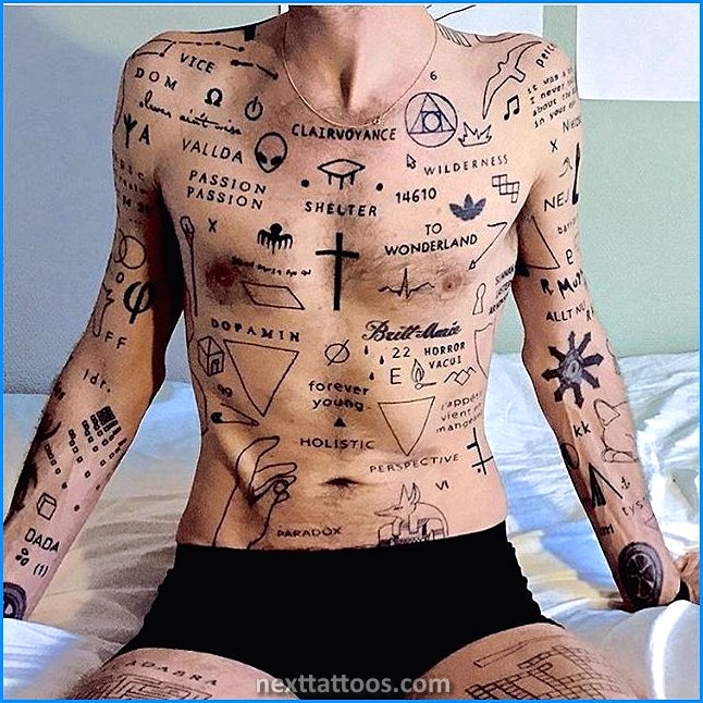 Male Small Chest Tattoos