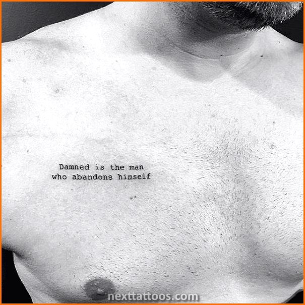 Male Small Chest Tattoos