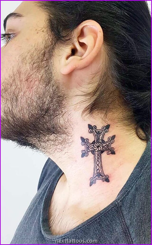 Small Male Tattoos - 30 Coolest Small Male Neck Tattoos to Inspire You