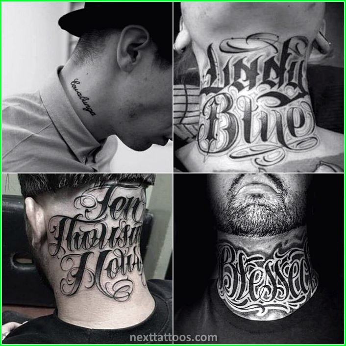 Male Back of Neck Tattoos