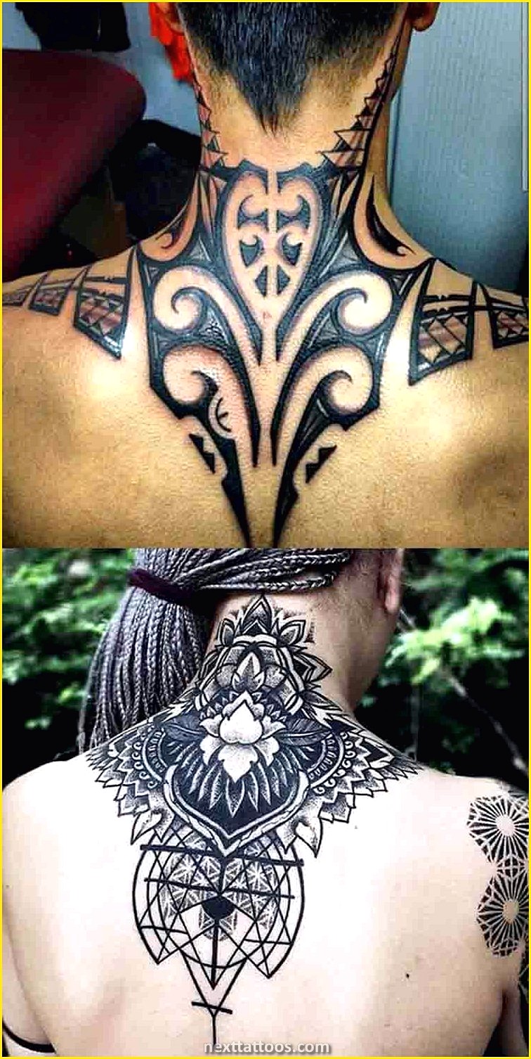 Male Back of Neck Tattoos