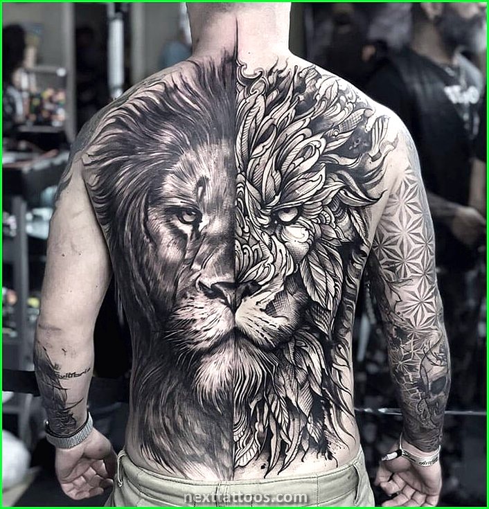 Male Back Tattoos Images