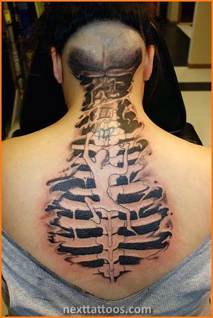 Male Spine Tattoos - Male Cool Spine Tattoos
