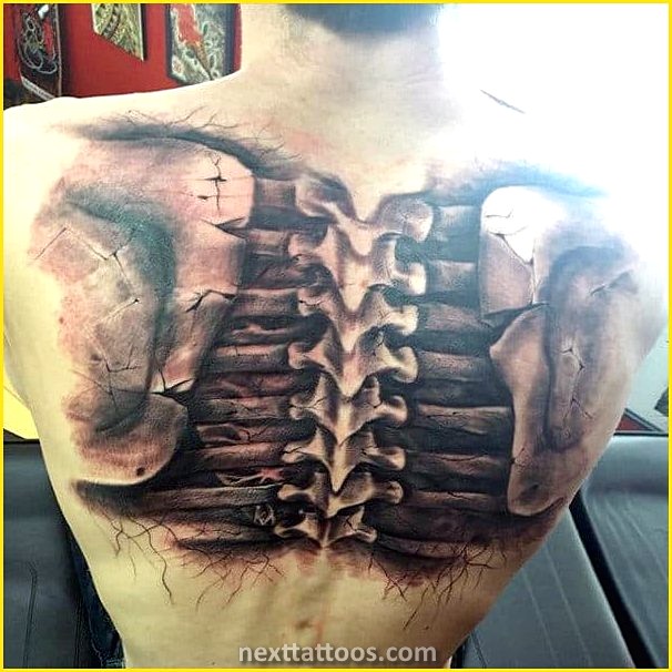 Male Spine Tattoos - Male Cool Spine Tattoos