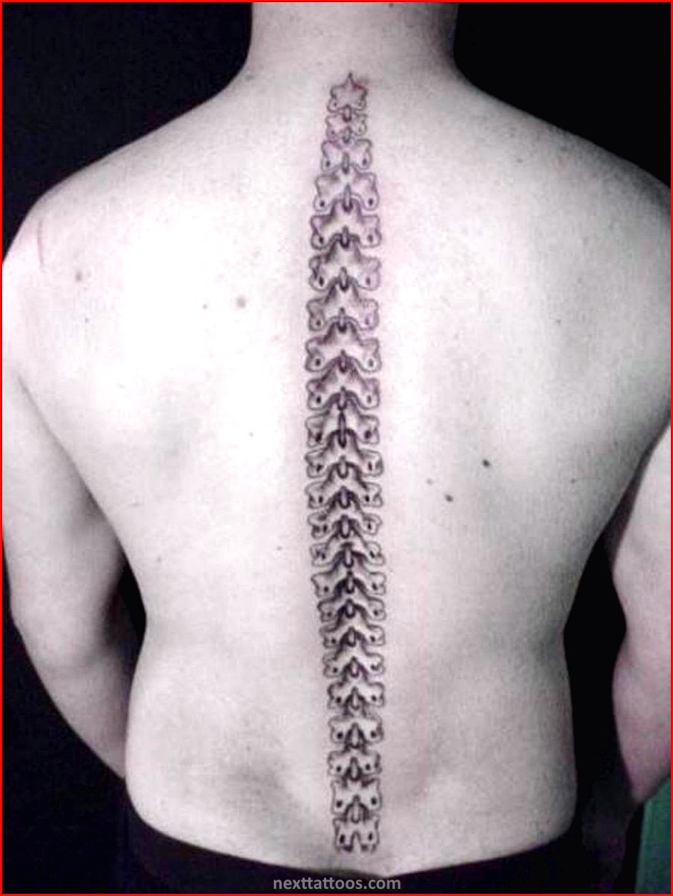 Male Spine Tattoos - Male Cool Spine Tattoos