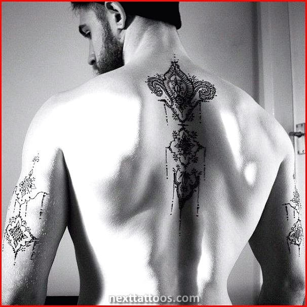 Male Spine Tattoos - Male Cool Spine Tattoos