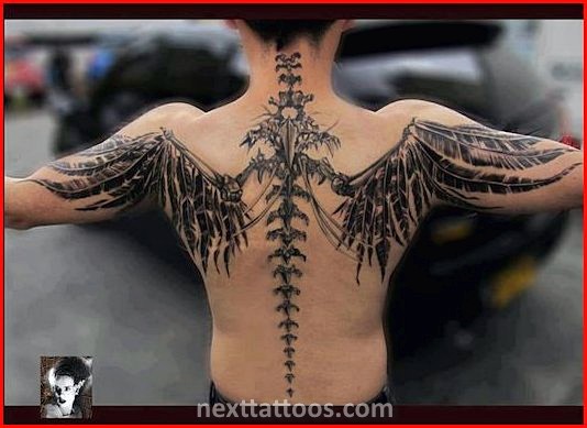 Male Spine Tattoos - Male Cool Spine Tattoos