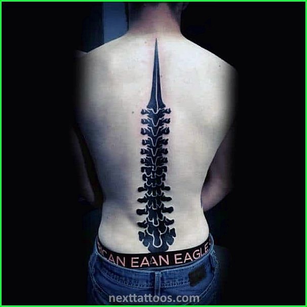 Male Spine Tattoos - Male Cool Spine Tattoos