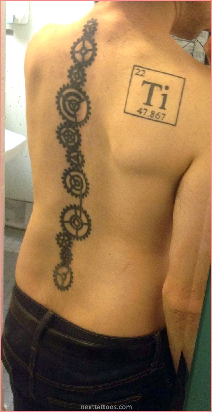 Male Spine Tattoos - Male Cool Spine Tattoos