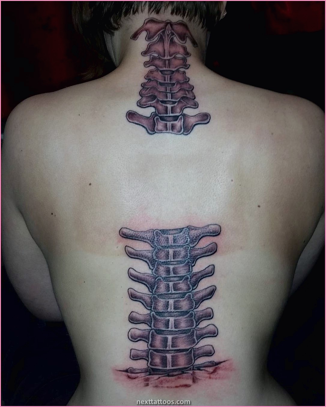 Male Spine Tattoos - Male Cool Spine Tattoos