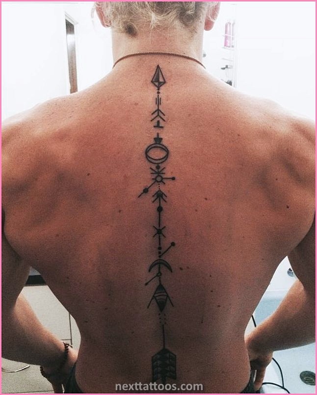 Male Spine Tattoos - Male Cool Spine Tattoos