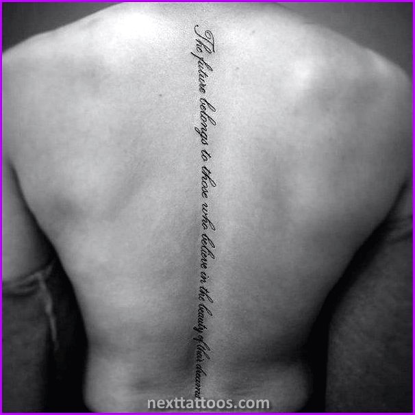 Male Spine Tattoos - Male Cool Spine Tattoos