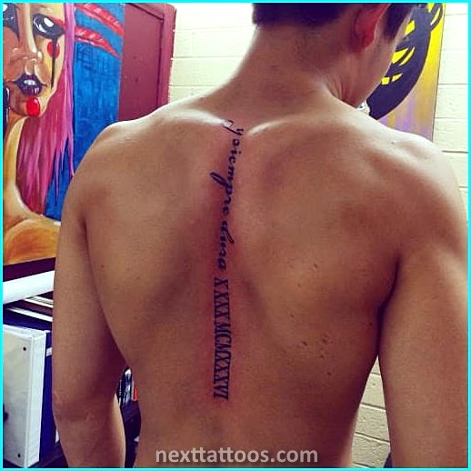 Male Spine Tattoos - Male Cool Spine Tattoos