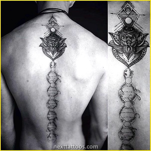 Male Spine Tattoos - Male Cool Spine Tattoos