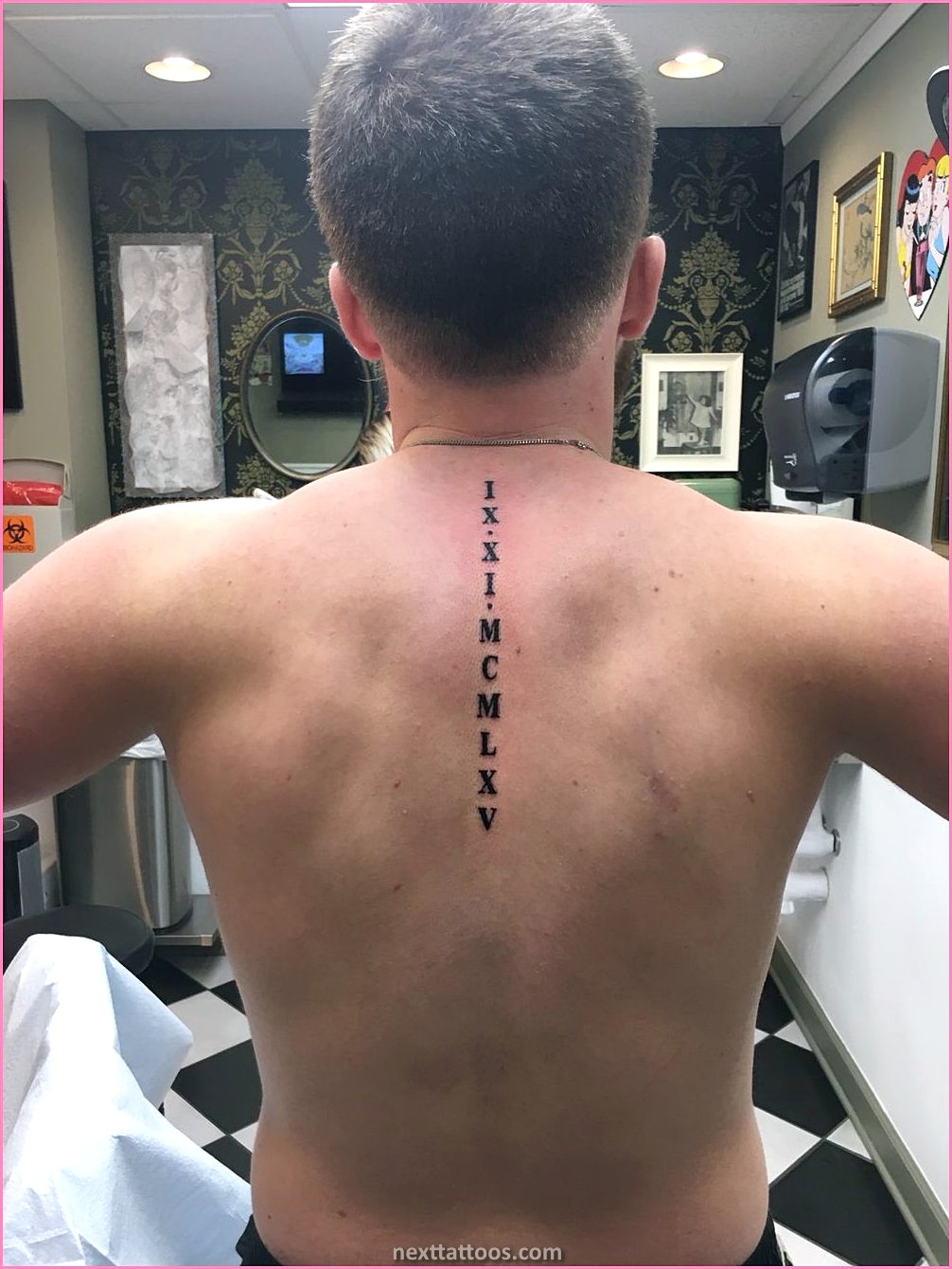 Male Spine Tattoos - Male Cool Spine Tattoos