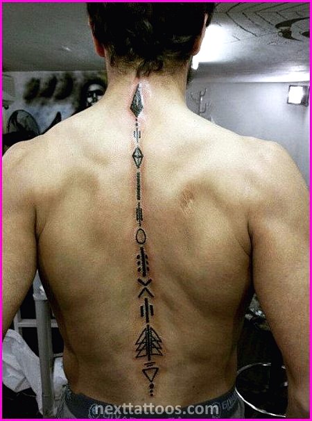 Male Spine Tattoos - Male Cool Spine Tattoos