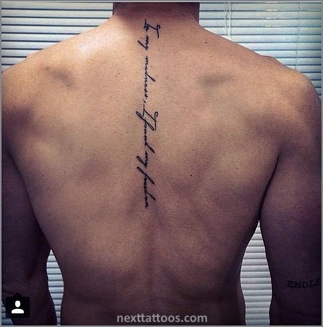 Male Spine Tattoos - Male Cool Spine Tattoos