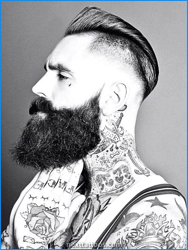 Male Neck Tattoos - Popular Male Neck Tattoos Designs