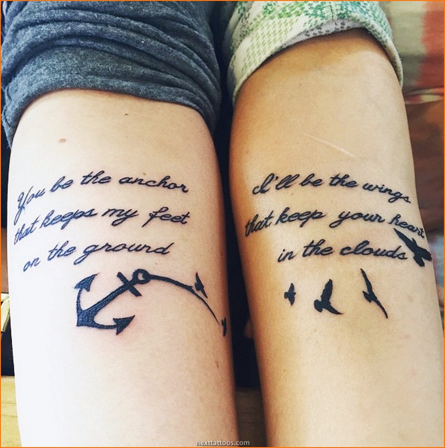 Tattoos of Male and Female Best Friend Tattoos
