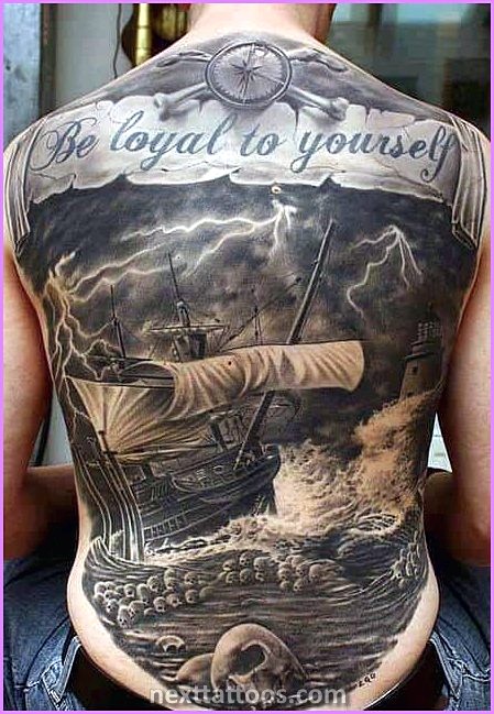 Full Back Tattoos Mens