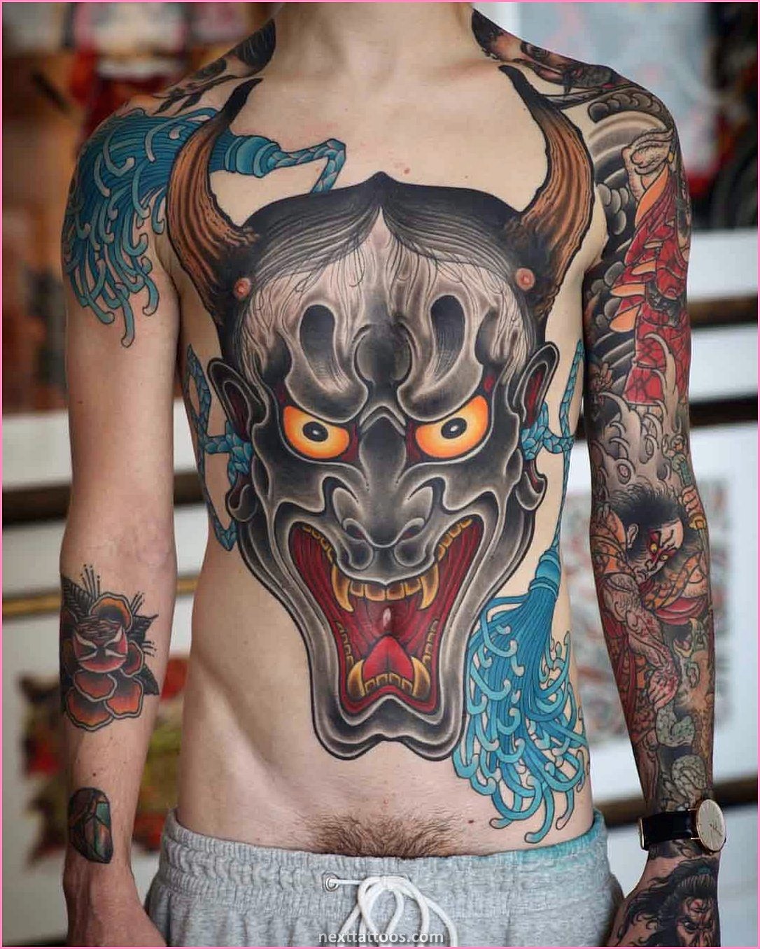 Full Back Tattoos Mens