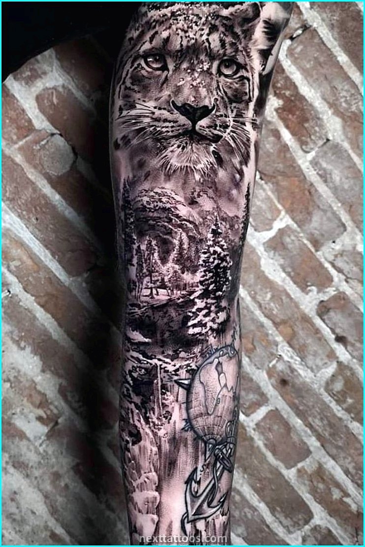 Black and Grey Nature Tattoos