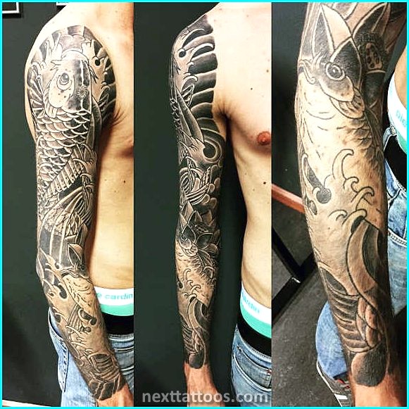 Black and Grey Nature Tattoos