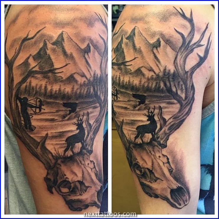 Black and Grey Nature Tattoos