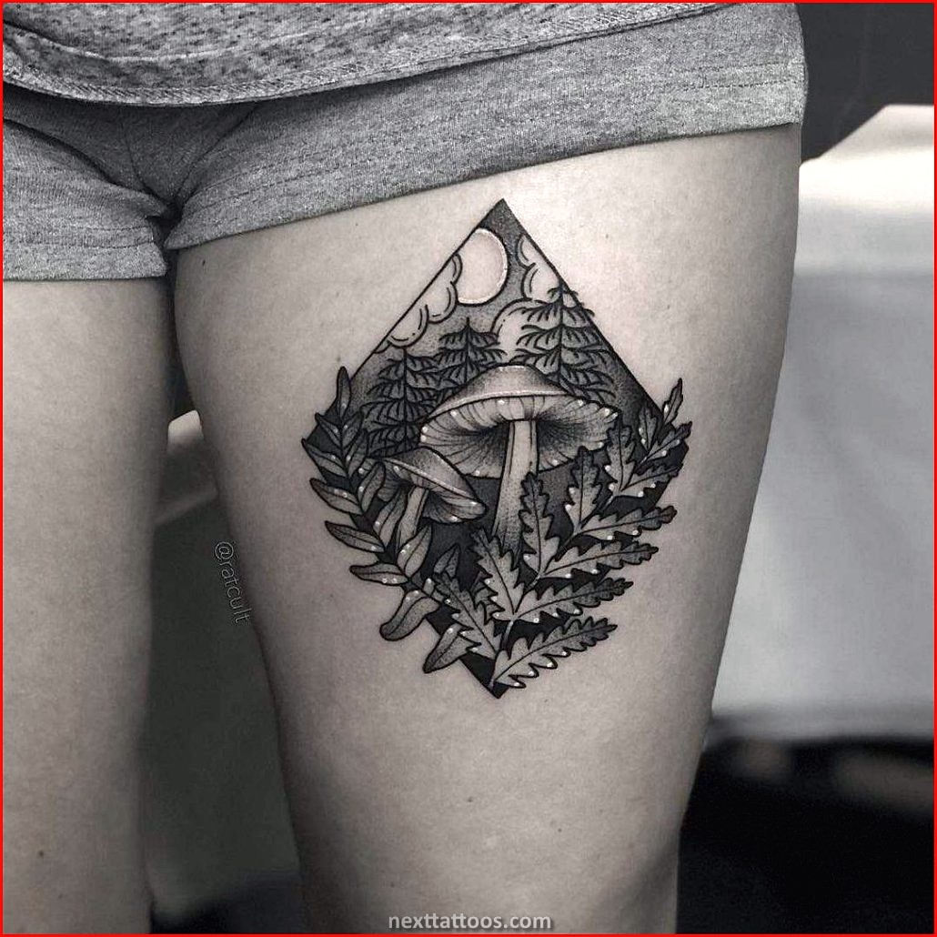 Black and Grey Nature Tattoos