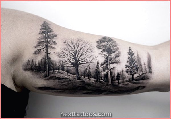 Black and Grey Nature Tattoos