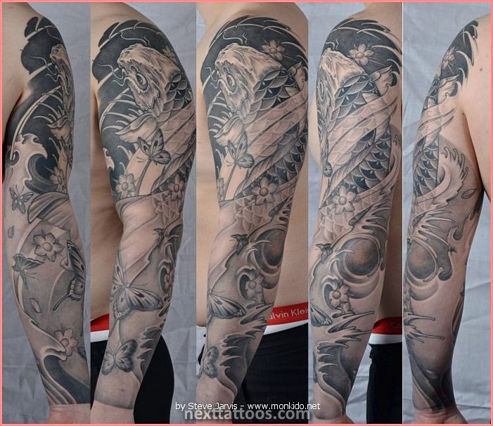 Black and Grey Nature Tattoos