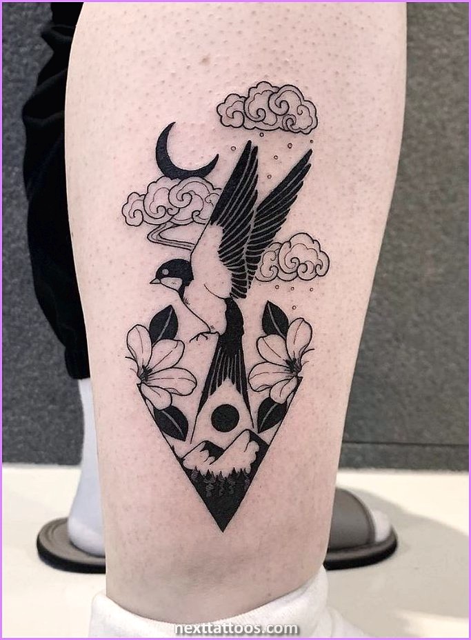 Black and Grey Nature Tattoos