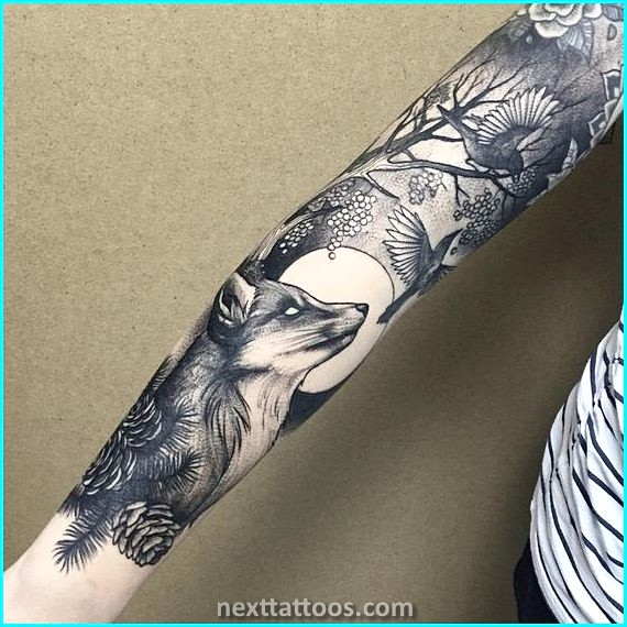 Black and Grey Nature Tattoos