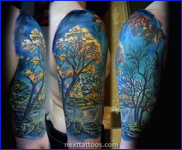 Nature Themed Half Sleeve Tattoos