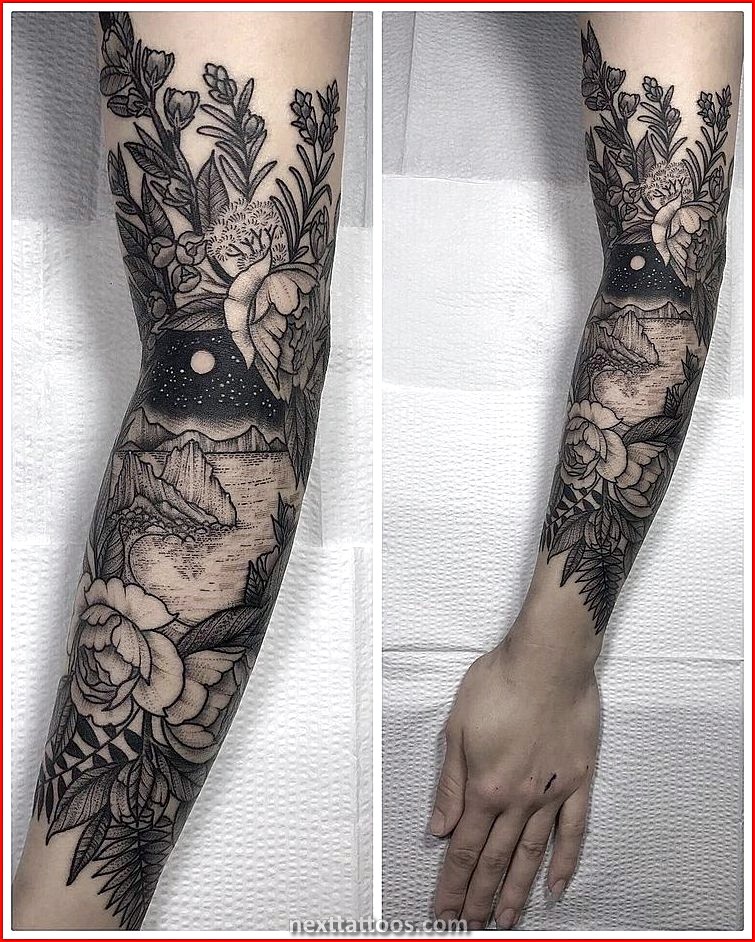 Nature Themed Half Sleeve Tattoos