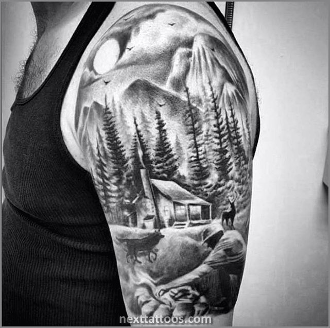 Black and White Nature Tattoos