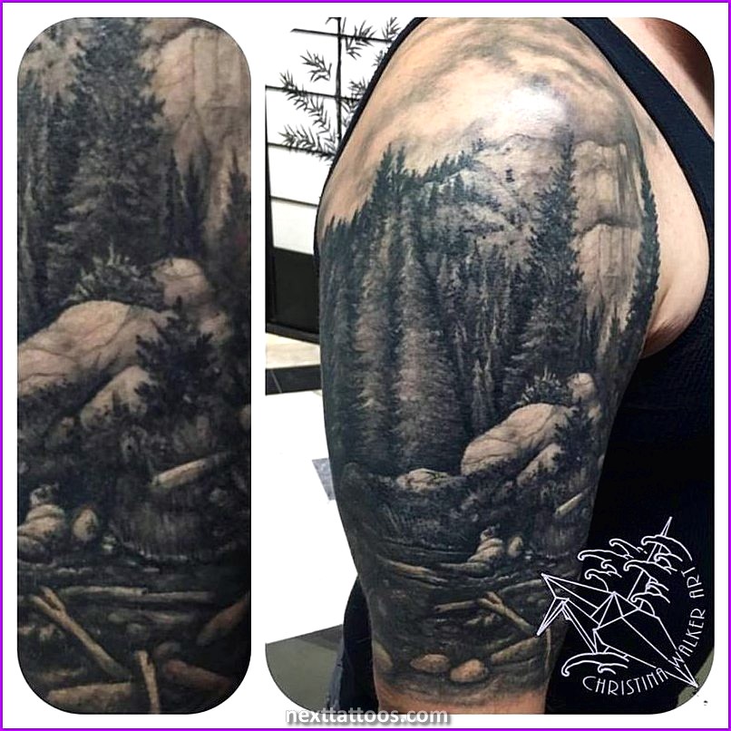 Black and White Nature Tattoos