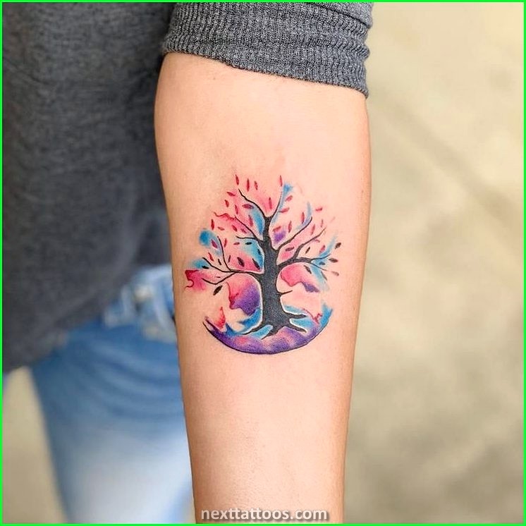 Simplistic Nature Tattoos - Minimalist Nature Tattoos