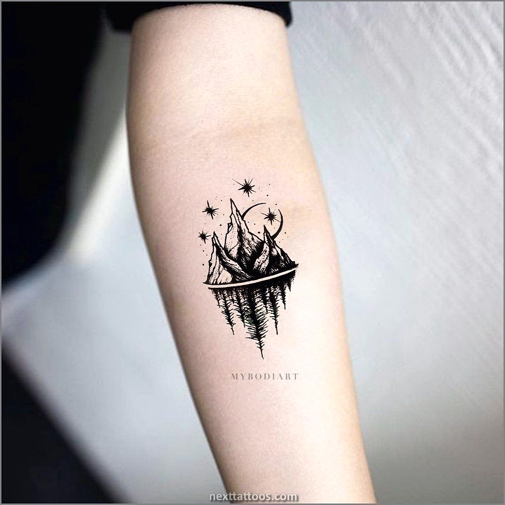 Simplistic Nature Tattoos - Minimalist Nature Tattoos