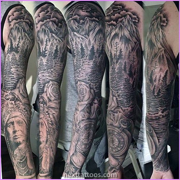 Nature Themed Sleeve Tattoos and Nature Themed Forearm Tattoos